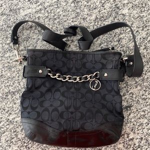Black classic Coach purse